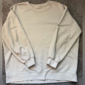 Lululemon Oversized Crew Cream Sweater